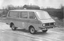 Elektromobīlis  maratona skrēju  pavadīšanai  Maskavas  olimpiādē , uz  mikroautobusa RAF - 2910  bāzes , ražoti  1979.Skats  ar   interjeru, 1979.gads